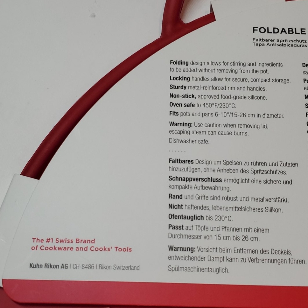 NEW Kuhn Rikon Splatter Guard - Picture 4 of 12